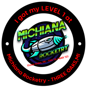 Michiana Rocketry Level 1 certification patch